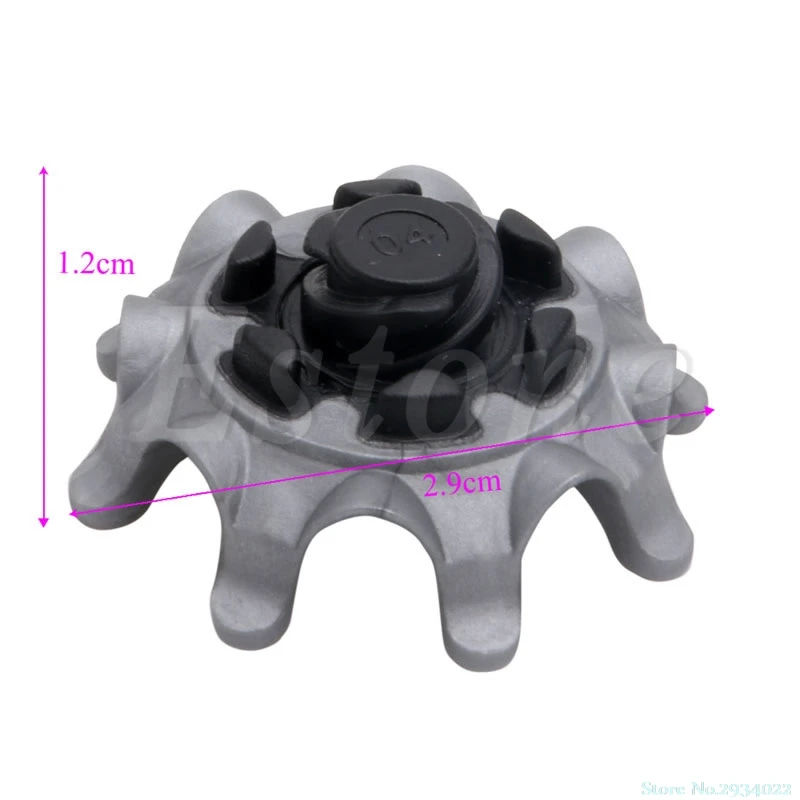 Новинка 14 шт./компл. шипы для клюшки для гольфа шпильки 1/4 поворот быстрый поворот обуви замена шипов портативный 3 цвета доступны Прямая поставка - Цвет: Серый