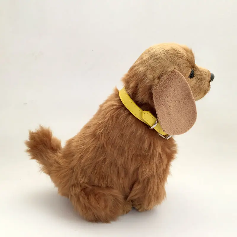 Latindo e Wag Animal de Estimação Brinquedos de Pelúcia Presente para o Bebê Simulação Robô Cauda Eletrônico Som Gato Ano Novo Cão 15 Simulação robô cão latindo e wag cauda