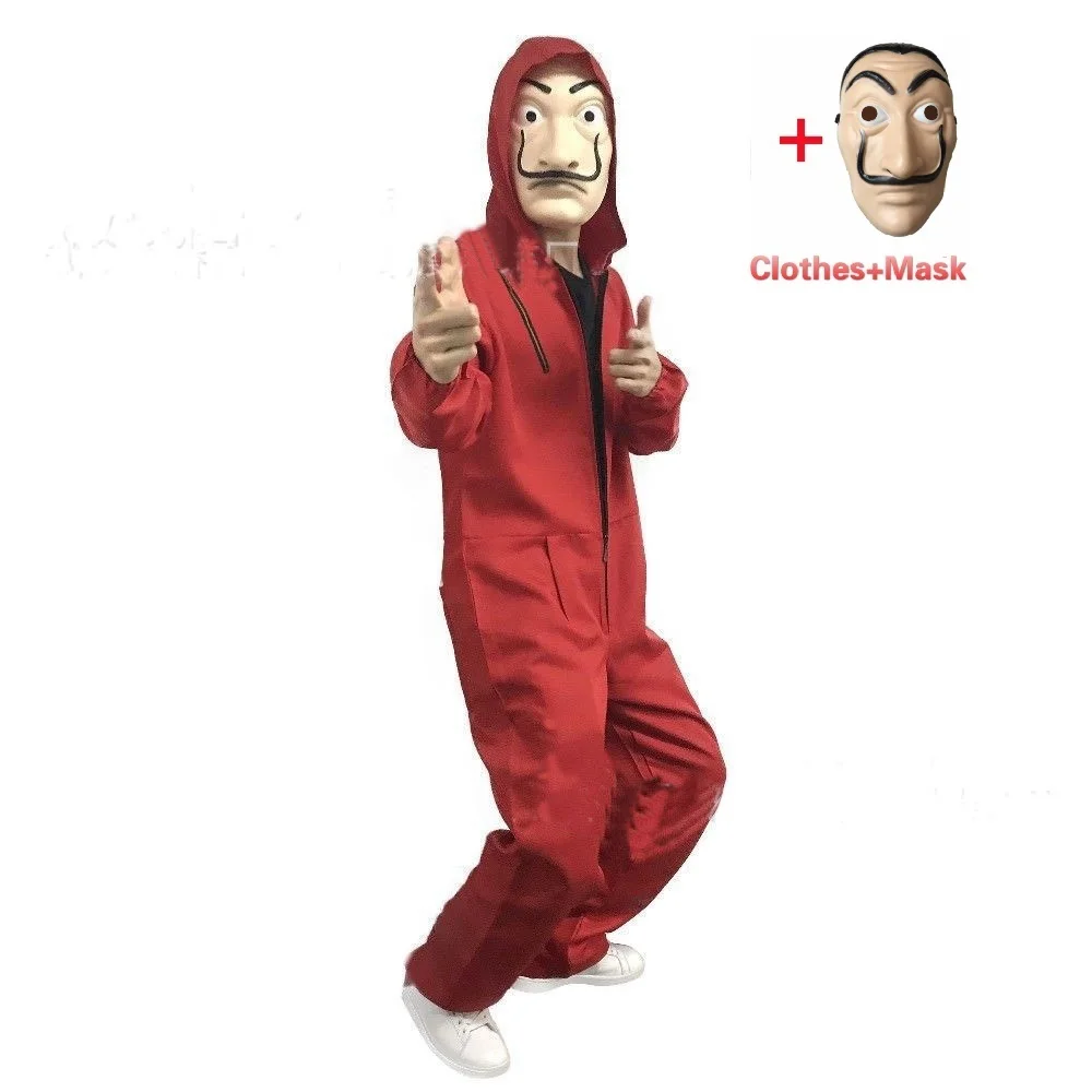 

Money Heist The House of Paper La Casa De Papel Cosplay Salvador Dali mask halloween costumes men adult Carnival kids child boys