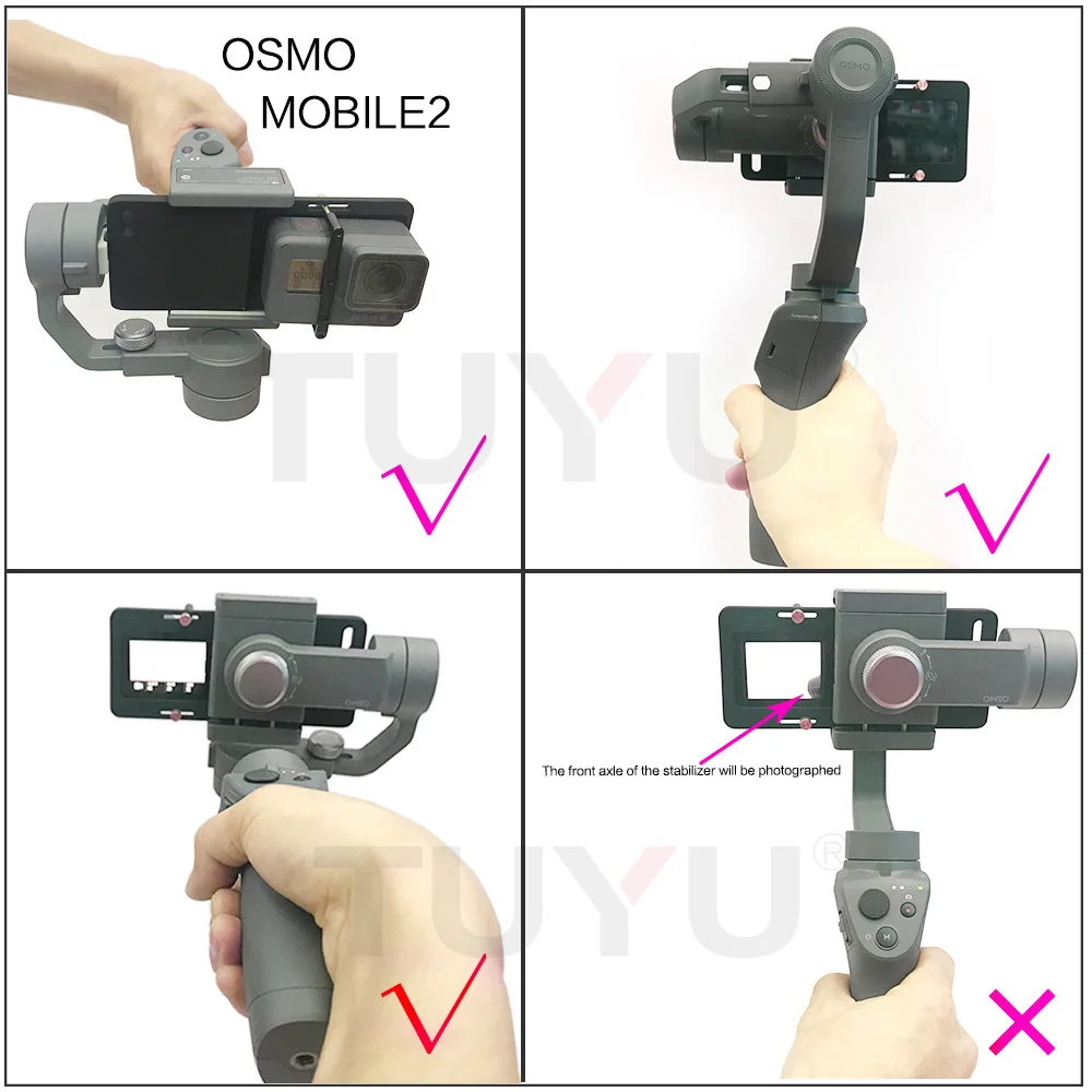 Адаптер крепления переключателя для камеры Gopro 6 5 4 xiao Yi mi 4k eken cam DJI Osmo Mobile Zhiyun|Чехлы