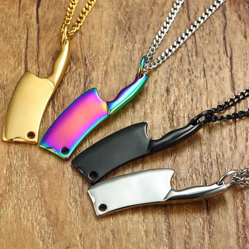 Мужское ожерелье подвеска из нержавеющей стали|pendant necklace|knife necklacenecklace rock |