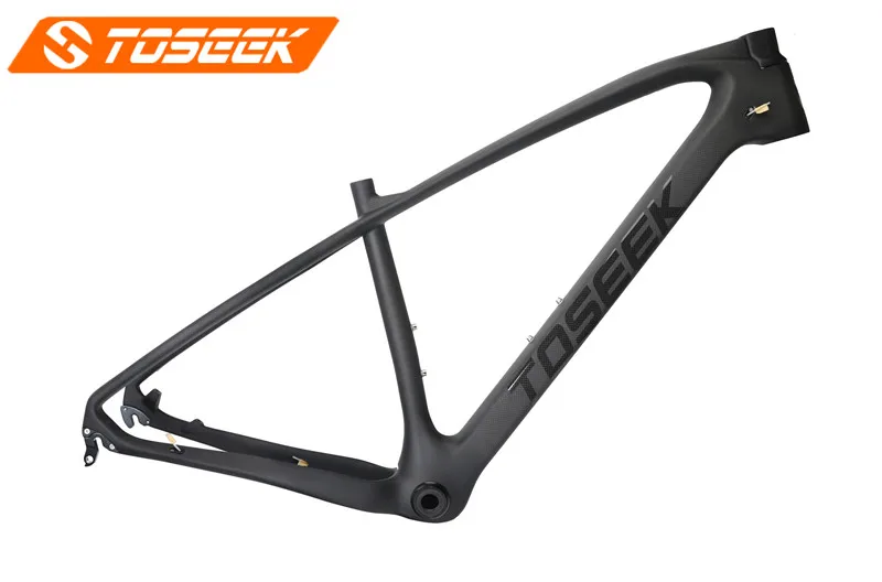 Toseek велосипедная карбоновая рама для велосипеда mtb рама 29er 27,5 ER 15 17 19 BSA коническая рама для горного велосипеда гарнитура 2 года гарантии