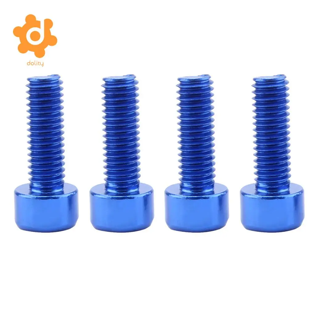 4Pcs Water Bottle Cage Screws Aluminum Alloy Bike Holder Screws for water cage Enhancement Bicycle Water Bottle Accessories
