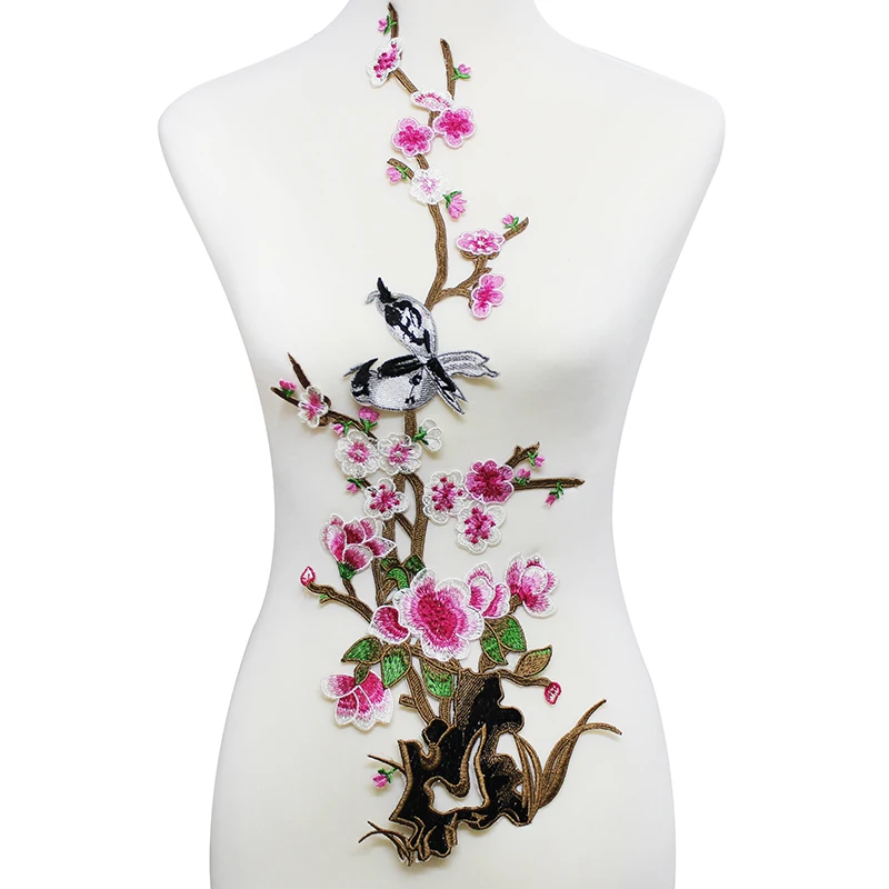 10 шт. Кружевная аппликация с цветочной вышивкой T2026|fabric flowers for clothing|fabric in new yorkfabric