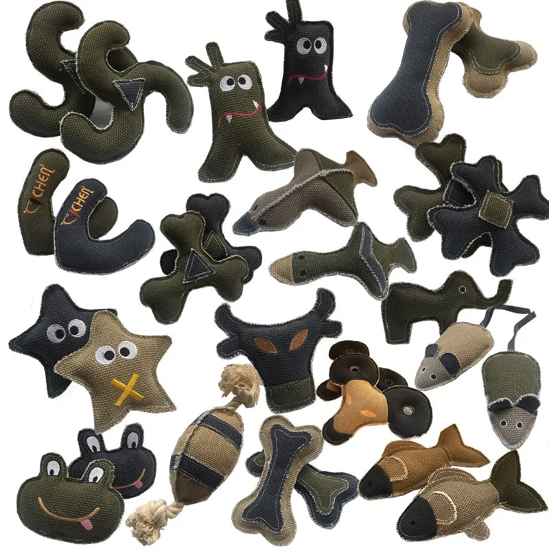 

New Wholesale Multiple Styles Burlap Pet Toy Puppy for Pet Play Bites Release Pressure Dog Chew Toys Pet Supplies Free Shippings