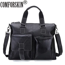 COMFORSKIN новое поступление большая Вместительная дорожная сумка мужские кожаные сумки Mochila Masculina Горячая брендовая дизайнерская мужская сумка