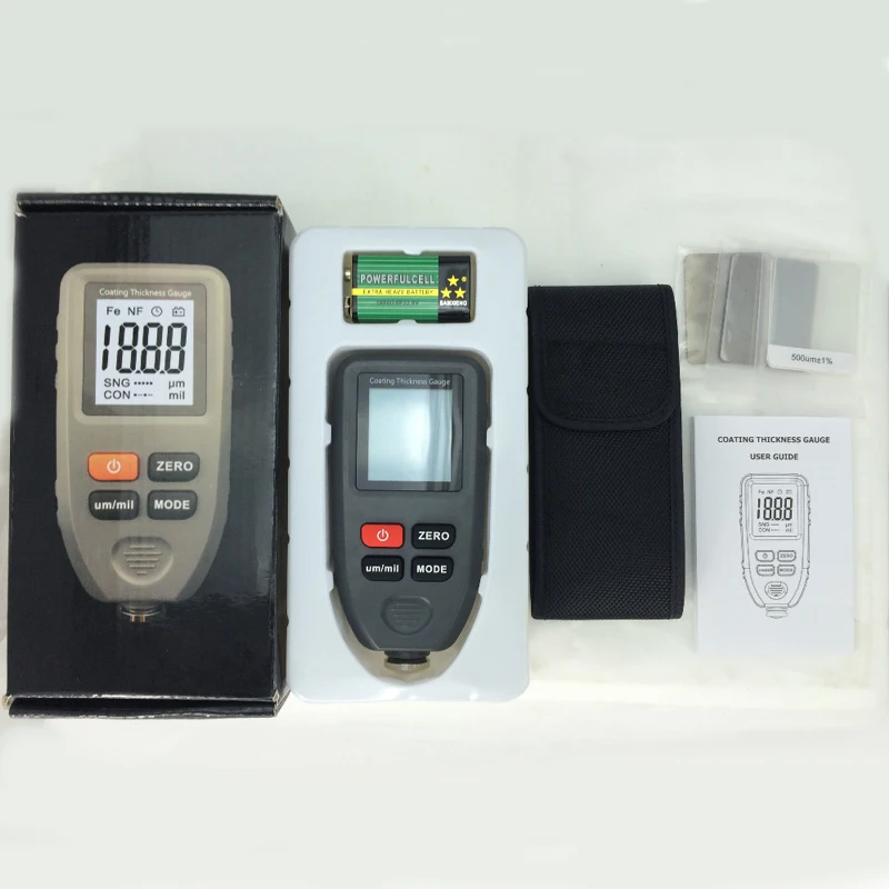 1pc Digital Thickness Gauge Probe F&NF Coating Meter Car Thickness Meter Thickness Tester