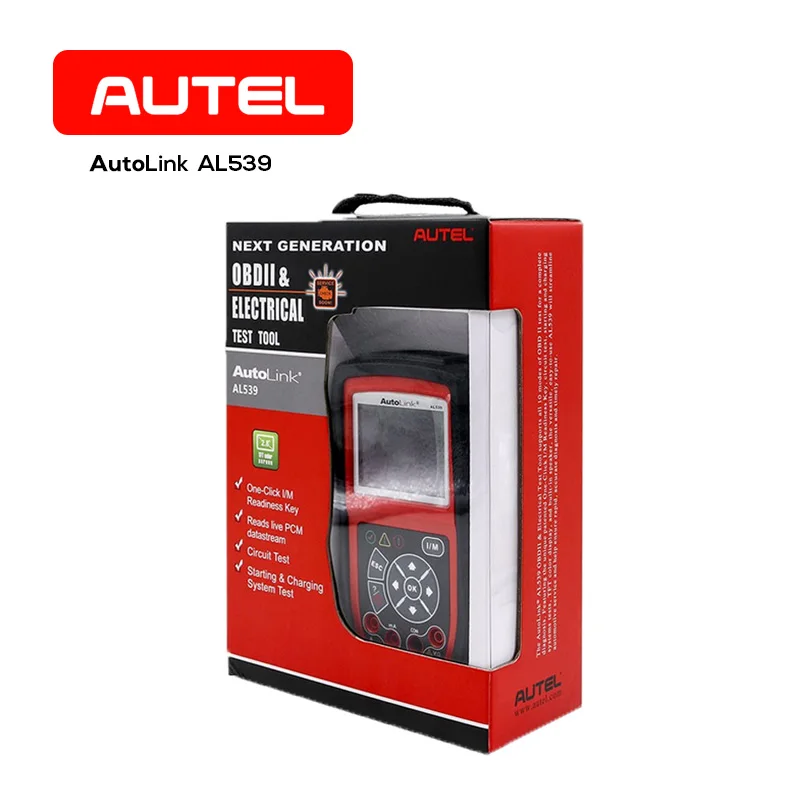 AUTEL AutoLink AL539 Электрический тестовый инструмент AVO Meter автомобильный считыватель