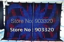 Rasha Freeshipping P18 2M 3M SD Card 176 LEDS LED Vision Curtain LED Vision Cloth LED