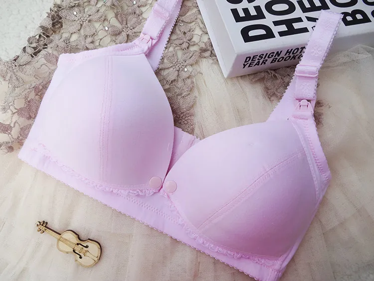 Maternity Women Bras Nursing Bra Cotton Front Button Bra For Pregnant Women Breast Feeding Underwear Breastfeeding Clothes