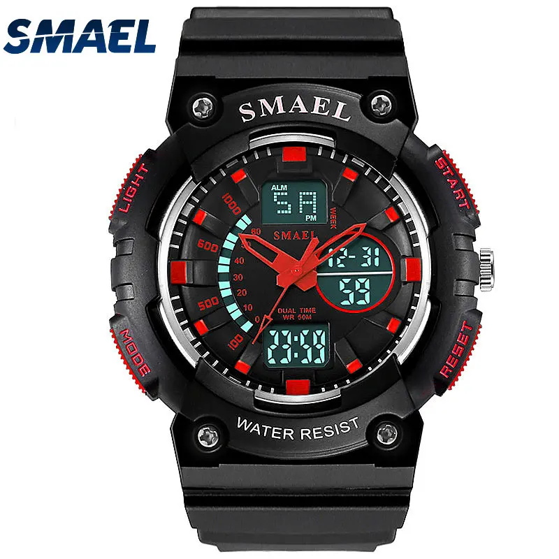 

SMAEL Outdoor Sports Watches Waterproof LED Watch S Shock Resisitant Mens Watches top brand luxury Male Clock Relojes WS1539