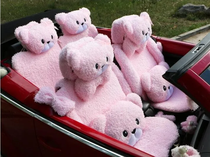 Mei-Mei-Bear-Lace-Universal-Automobile-Car-Seat-Cover-Rose-Velvet-Cushion-8pcs-11