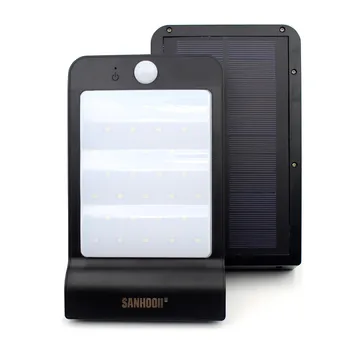 

SANHOOII PIR Motion Sensor 32 LED Solar Lights Bright IP65 Waterproof Wall Garden Outdoor Lamp