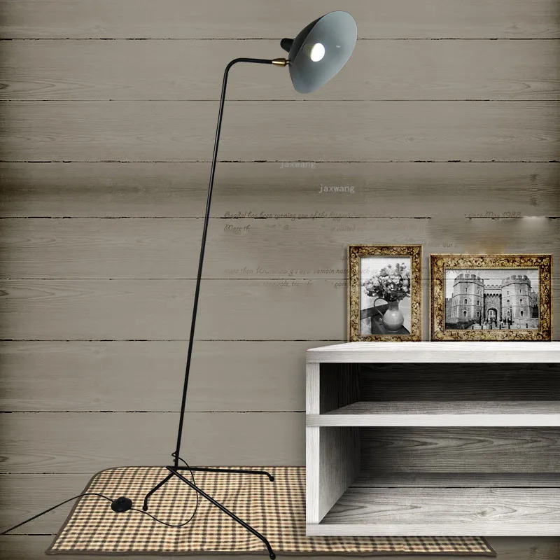 

Nordic Iron Art Loft LED Floor Lamp Tripod LED Lamp Stand Lighting Standing Lamp Foot Living room Stand Light Floor Lamps CVUE8