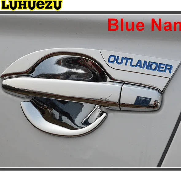 Luhuezu Хромированный 4 шт. крышка чаши дверной ручки для Mitsubishi Outlander аксессуары 2013