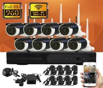 

8CH 960p Wireless IPC WIFI IP Camera NVR Kit