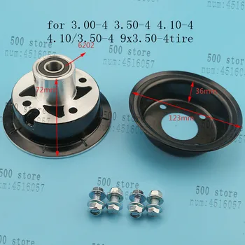 

3.00-4 3.50-4 4.10-4 4.10/3.50-4 9x3.50-4 tyre tire use 4 inch alloy wheel rim Keyway hub for Gas scooter bike motorcycle