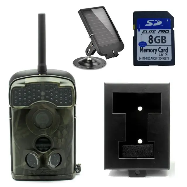 Cheap Free Shipping!Ltl Acorn 5310WMG Trail Hunting Camera MMS GPRS+Free 8GB SD Card+6V Solar Battery+Metal Security Box