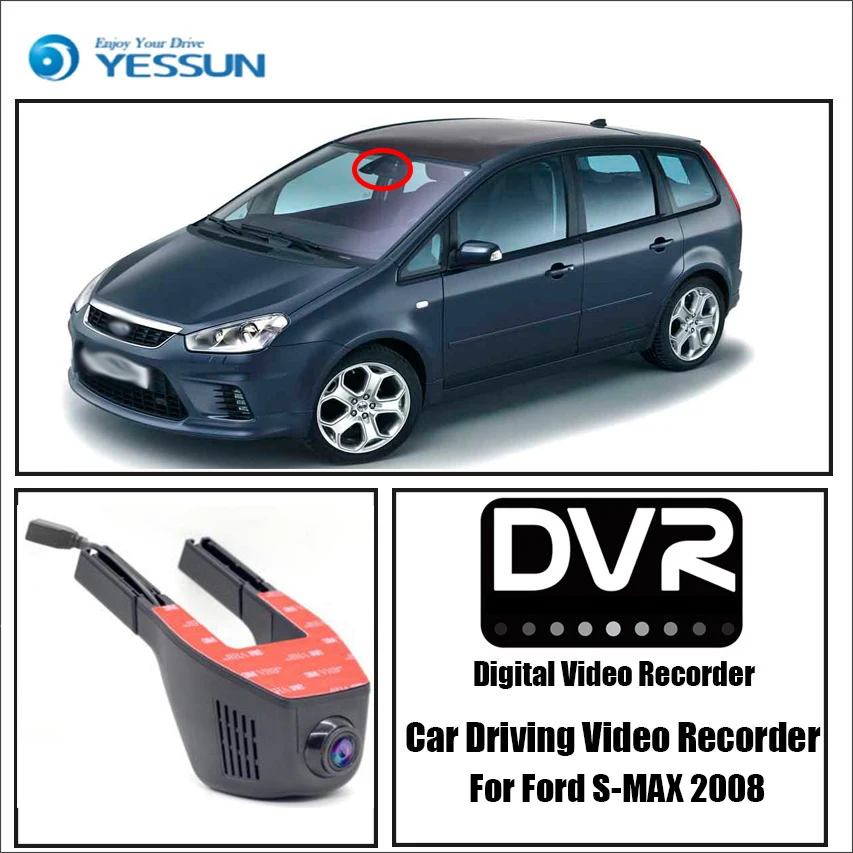 YESSUN для Ford S MAX 2008 автомобильный видеорегистратор Wifi DVR мини камера Novatek 96658 FHD 1080P с