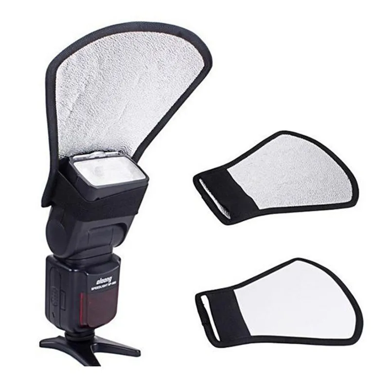 Camera Flash Reflector Bounce Card Diffuser External Softbox Speedlite
