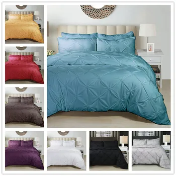 

2018 New Pure Color Luxury ruffle Bedding set Soft Pleated Oversize Bed Suit Clean and Comfortable Sheet Household decoration