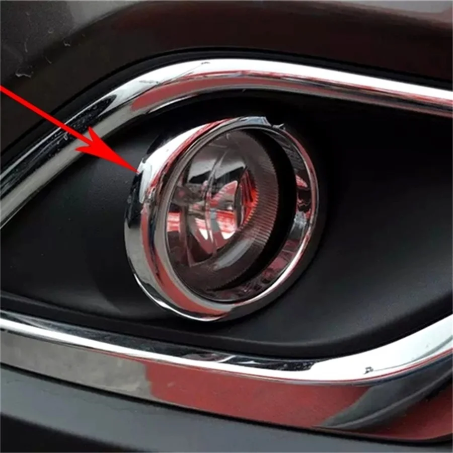 Abaiwai-Car-Styling-For-Mitsubishi-Outlander-2016-2017-Abs-Chrome-Front-Rear-Fog-Light-Lamp-Covers