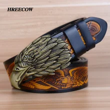 Aigle Ceinture en cuir véritable homme | Styliste de luxe mode Vintage hommes, Ceinture en cuir véritable, Punk peau de vache pour jean, Cintos Ceinture