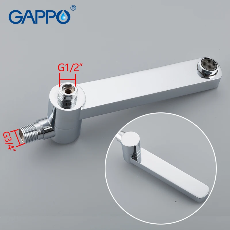 Смеситель для душа GAPPO G7104 кран ванной комнаты насадка Водопад дождевая