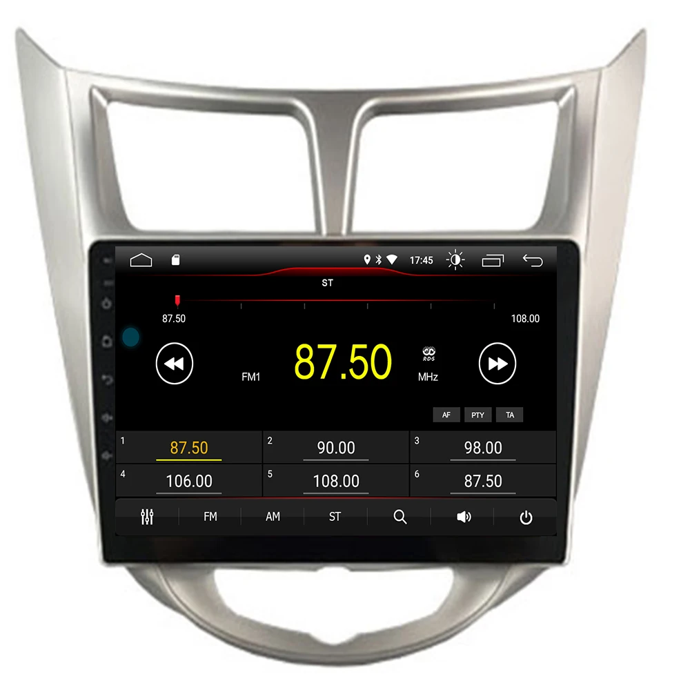 Sale 16G/32G Rom+Glonass+Android 9.1 2 DIN Car DVD GPS for Hyundai Solaris 2011 2012 2014 2015 2016 radio video player wifi IPS 3