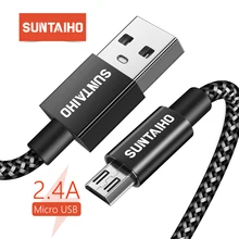 Suntaiho Micro USB Cable 2 4A Phone Fast Charging Cable for Samsung Huawei Xiaomi Redmi LG