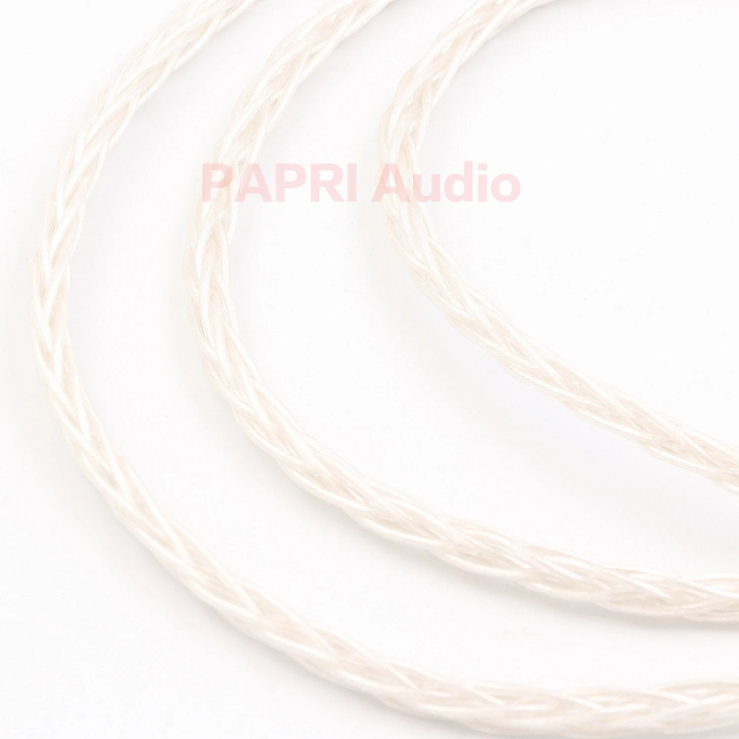 PAPRI Newest GS02 8Cores Upgrade Headphone Cable 6N OCC Silver Plated Litz Structure Wire Hifi DIY For Earphone Audio Line