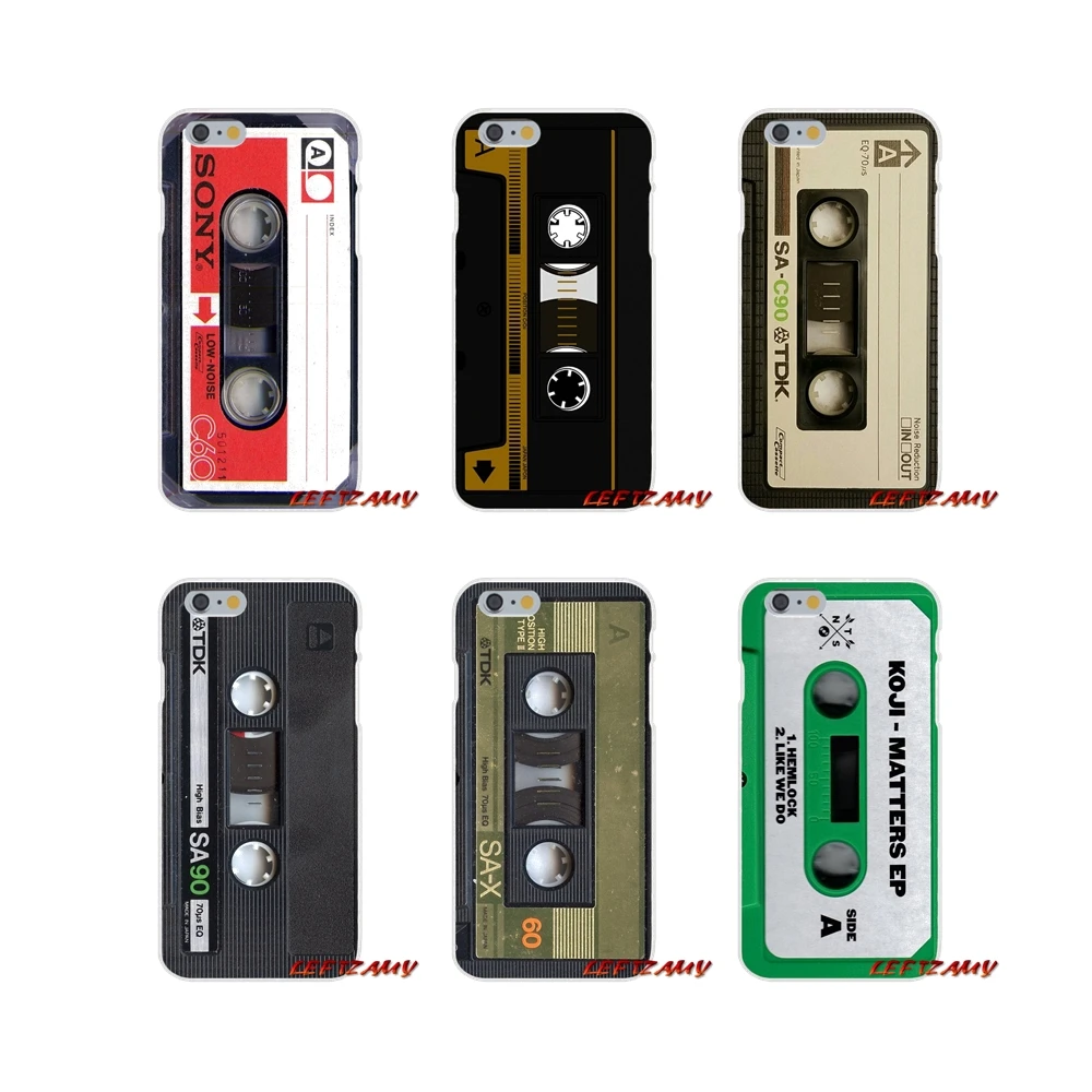 

For Samsung Galaxy A3 A5 A7 J1 J2 J3 J5 J7 2015 2016 2017 vintage Magnetic tape Cassette audio tape Accessories Phone Shell Case