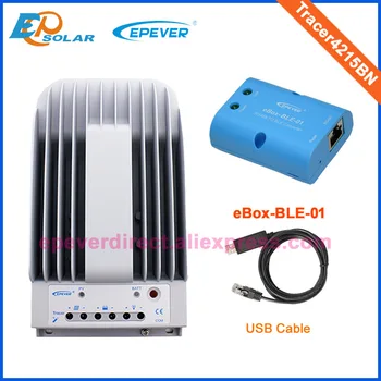 

Solar PV controller Max PV input 150V MPPT Tracer4215BN eBOX bluetooth for Android Phone APP USB cable 40A regulator