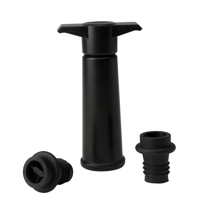 Red Wine Vacuum Pump Set with 2 Wine Stoppers Red Wine Bottle Sealer