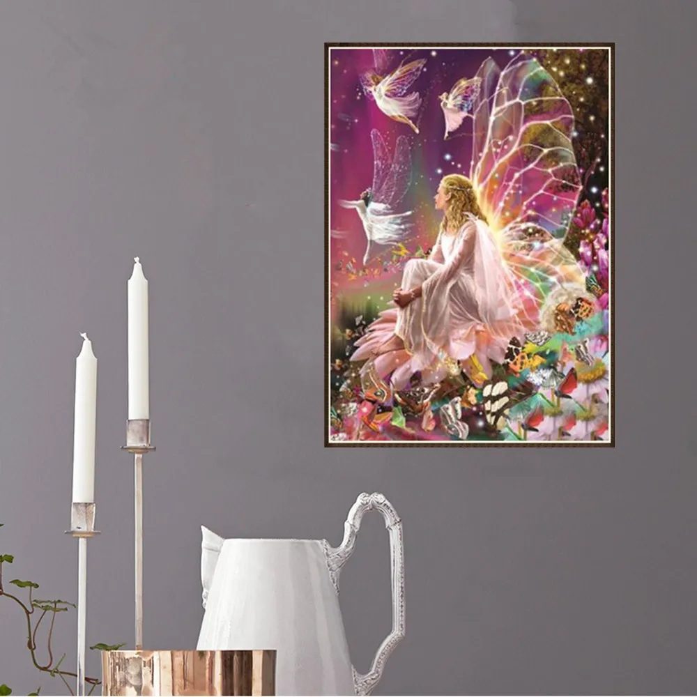 5D DIY Diamond Painting Cross Stitch Full Round Diamond Embroidery Needlework Rhinestone Mosaic Decor 12 X 16 Inch
