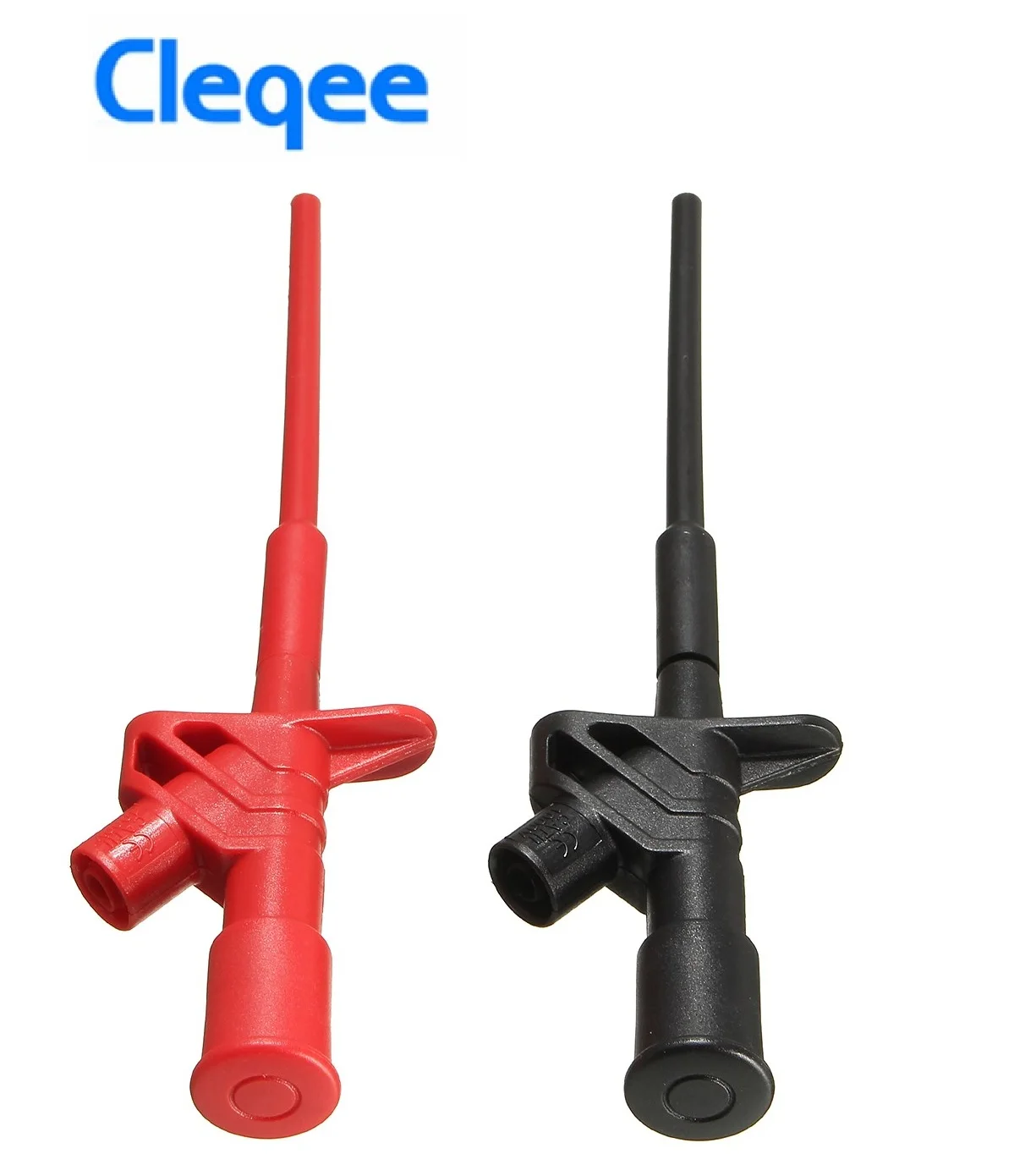 

Cleqee P5004 2PCS/Set Insulated Quick Test Hook Clip 1000V 10A High Voltage Flexible Testing Probe Instrument Accessories