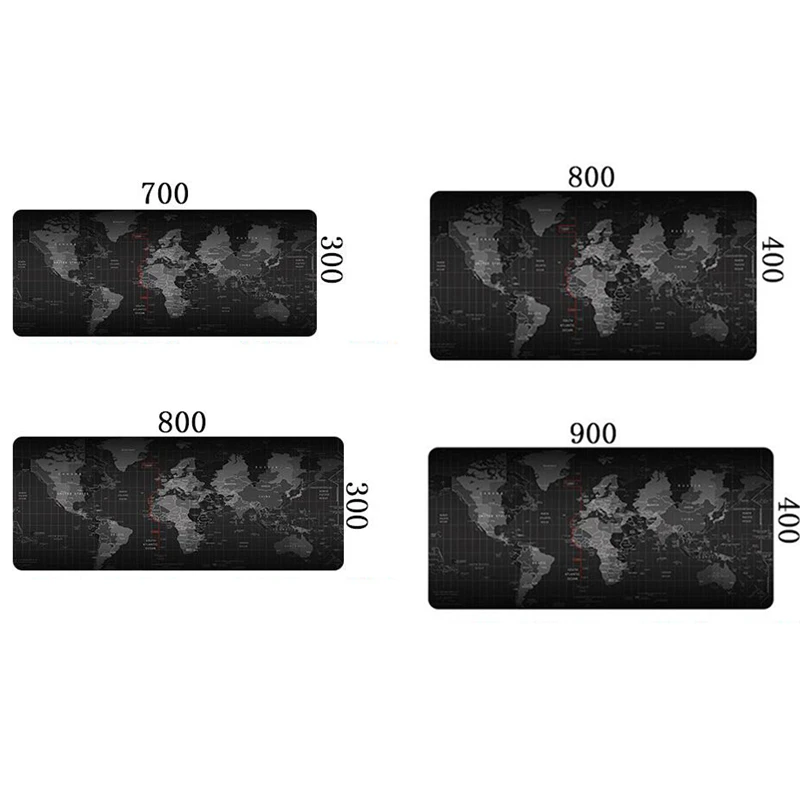  World Map Large Mouse Pad Locking Edge Natural Rubber Gaming Mousepad for Csgo Dota 2 LOL Overwatch