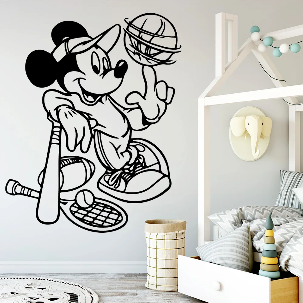 

Creative mickey mouse Wall Mural Removable Wall Decal Home Decor Children House Art Decals