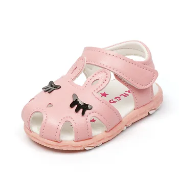 

Fashion Baby Sandals Shoes 2018 New Design Summer Sandals Lovely Rabbit First walker Princess Toddler Shoes