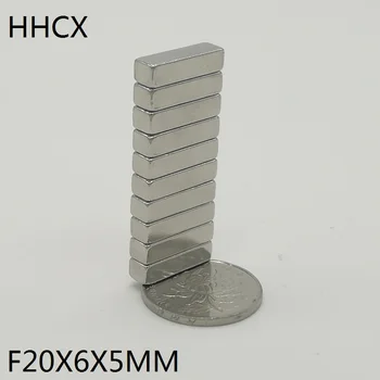 

10 20 50pcs/lot Magnet 20*6*5 N35 NdFeB Rare Earth Magnet 20x6x5 Magnets 20 x 6 x 5
