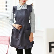 Brief Nordic Wind Apron Florist Cotton Linen Pleated Skirt lady kitchen Apron dress For Cooking Baking Restaurant Pinafore Brief Nordic Wind Apron Florist Cotton Linen Pleated Skirt lady kitchen Apron dress For Cooking Baking Restaurant Pinafore