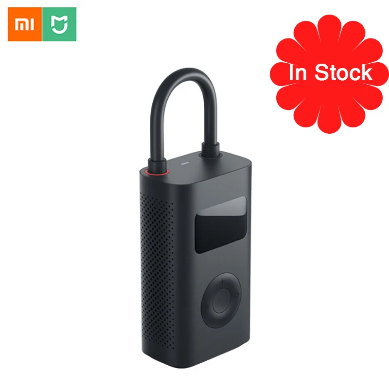Портативный смарт датчик давления шин Xiaomi Mijia цифровой с функцией насоса для