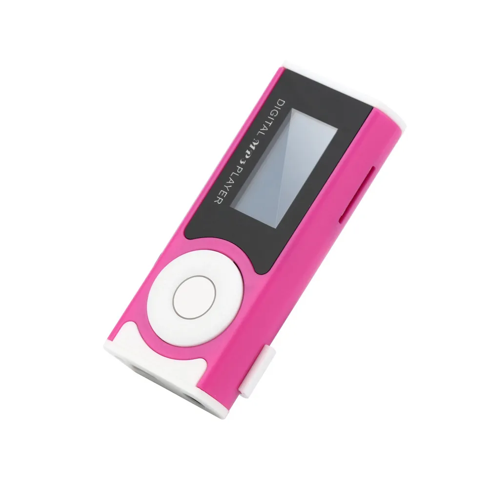 Новая мода мини клип USB MP3 плеер Поддержка Micro SD TF карта музыкальный медиа - Цвет: E