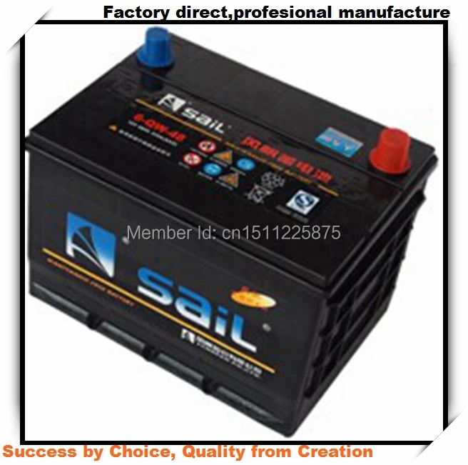 Sail auto battery 6 QW 60 12V48AHauto battery wireauto world model