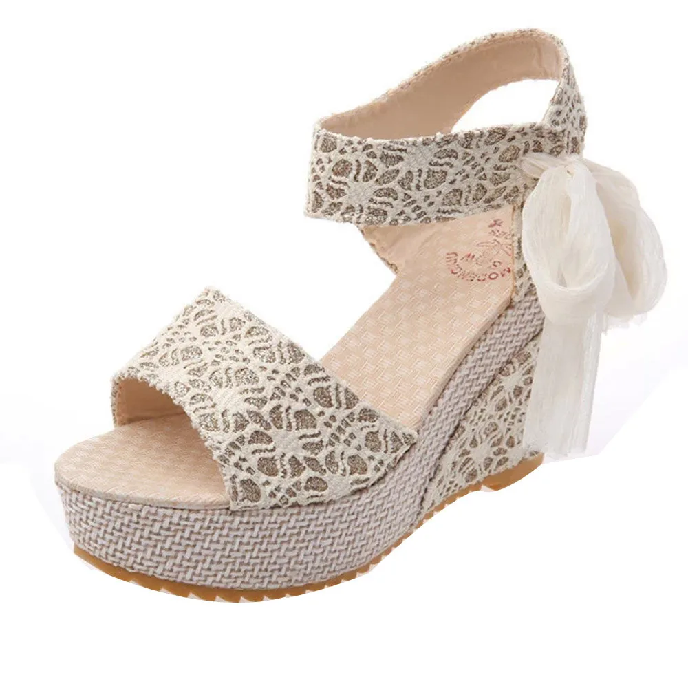 

SAGACE Sandals Girl Women Fashion Summer Slope With Flip Flops Sandals Loafers Shoes Sandals Femme 2019 Nouveau Concise