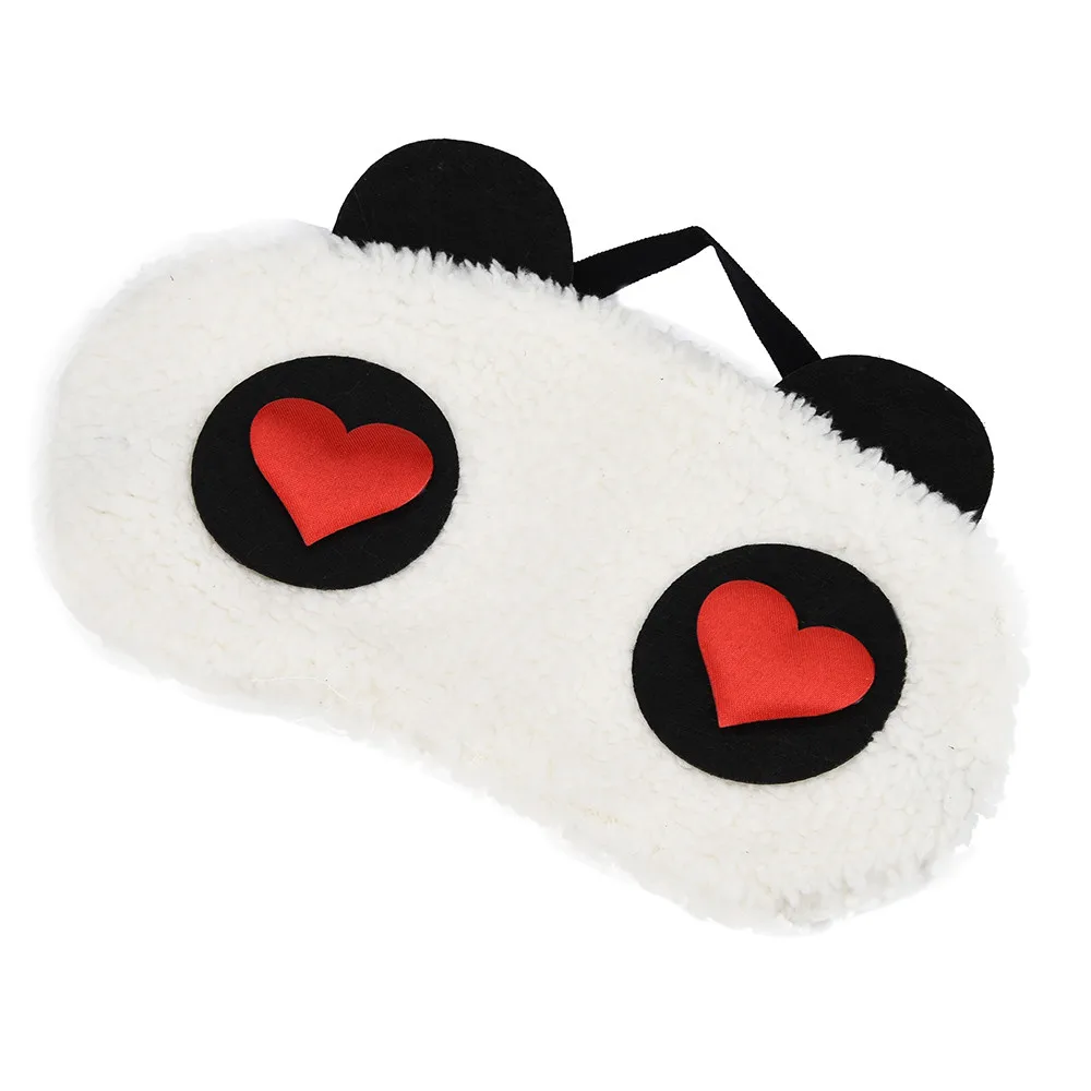 OutTop, 1 шт., маска для сна, маска для глаз с повязкой на глаза, белая панда, затенение, хлопковые очки для сна, для отдыха, для путешествий, повязка на глаза