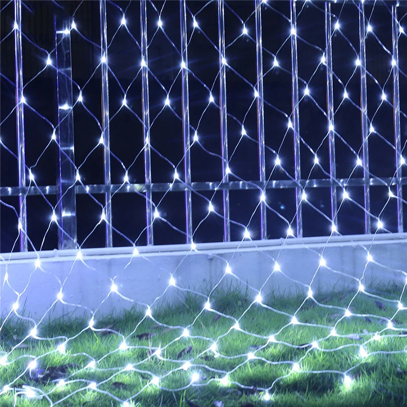 1.5mX1.5m 96 LED Net Mesh Fairy String Light 8 display modes Window Curtain Festival Christmas new year wedding Fairy Light 1.5mX1.5m 96 LED Net Mesh Fairy String Light 8 display modes Window Curtain Festival Christmas new year wedding Fairy Light