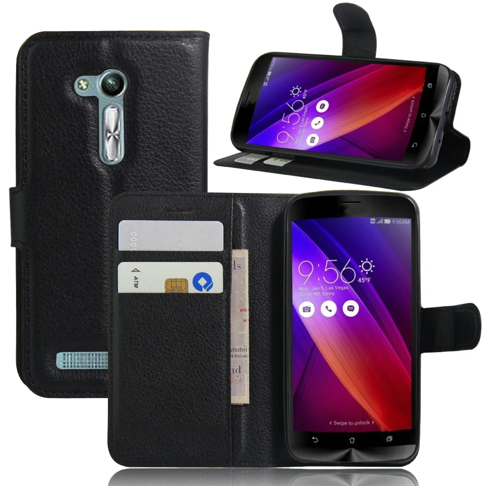 

CYBORIS for Asus Zenfone GO ZB452KG 4.5 Leather Phone Case for Asus Zenfone GO ZB452KG Flip Cover Stand Wallet Bag Card Holder