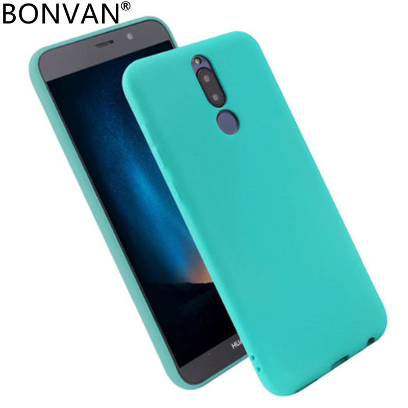 

BONVAN Matte Soft Case for Huawei Mate 10 Lite Pro Scrub Shell Silicone Shockproof Back Cover for Huawei Nova 2i Case Coque Capa
