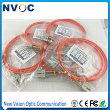 25 шт./лот, внутренний SC-SC 2 м DX многомодовый(62,5/125) двойной, 3 мм, мм оранжевый, ПВХ SC/UPC Волоконно-оптический патч-корд/волоконно-оптический соединительный кабель